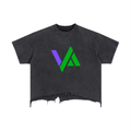 Vintage Wash Boxy Distressed Hem T-Shirt