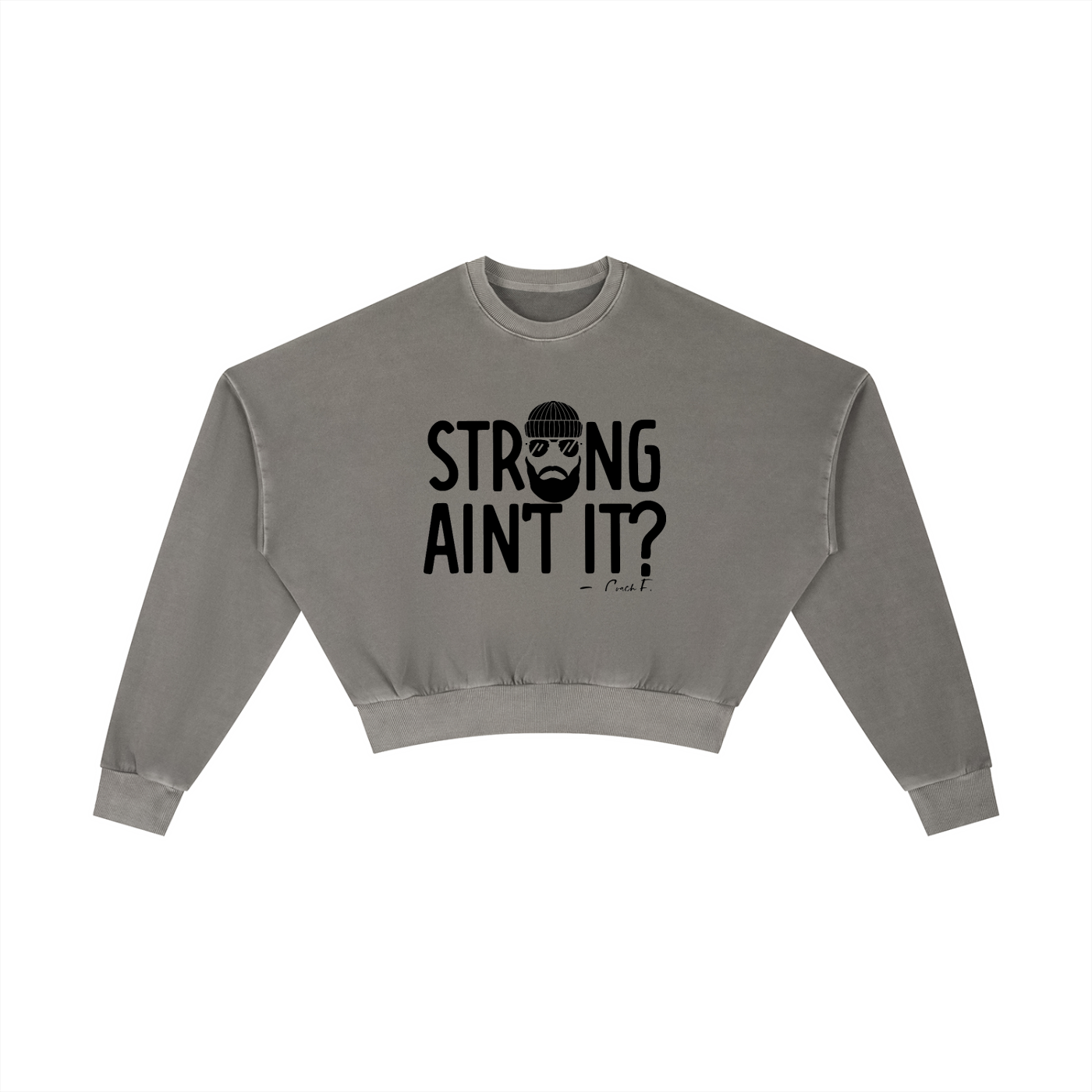 Vintage Washed Cropped Sweatshirt