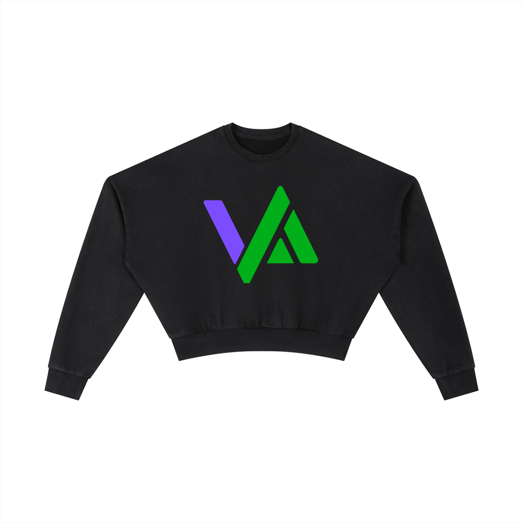 Vintage Washed Cropped Sweatshirt